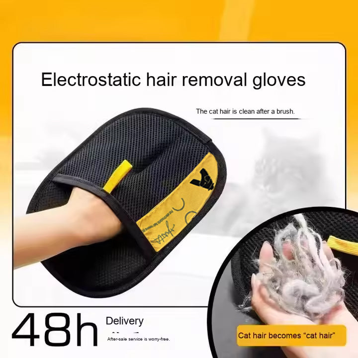 Two-Way Magic Pet Hair Removal Brush Gloves