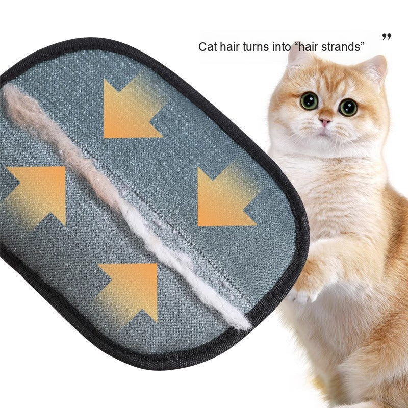 Two-Way Magic Pet Hair Removal Brush Gloves