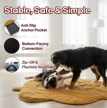 Pet Heating Mat New Leaf-Shaped Winter Pad for Cats Dogs